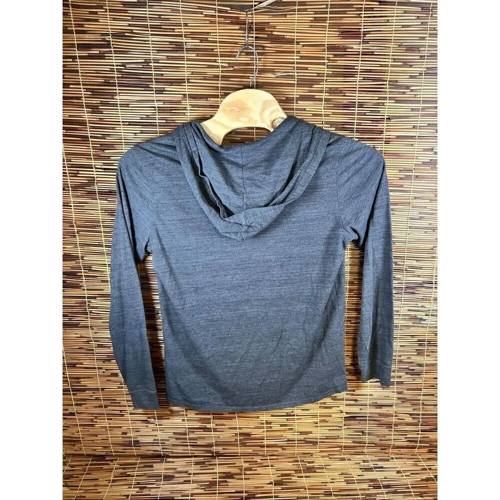 The North Face Large Men's Full Zip Charcoal Grey Hoodie Small Spot as shown